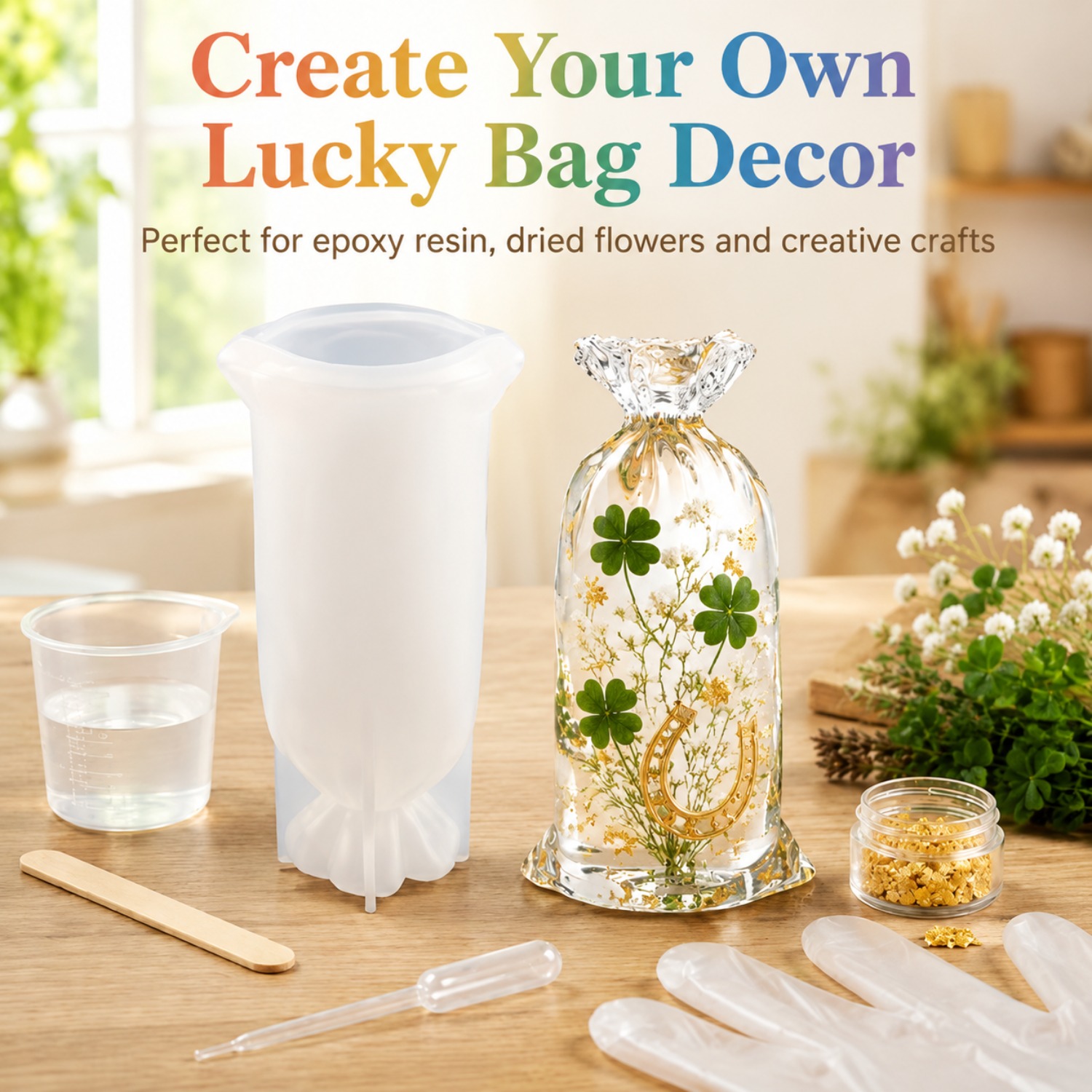 Lucky Bag Resin Silicone Mould - đánh giá và giá Resin Art Table