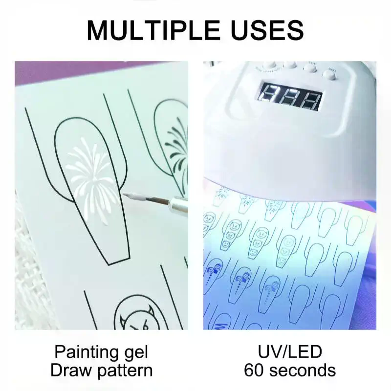 Nail Art Lines Practice Paper  - đánh giá và giá Resin Art Learning