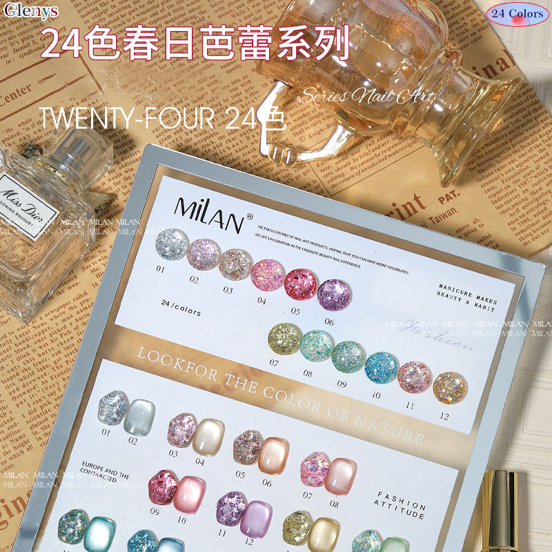 Glenys 24 color nail polish gl - đánh giá và giá Resin Art Learning