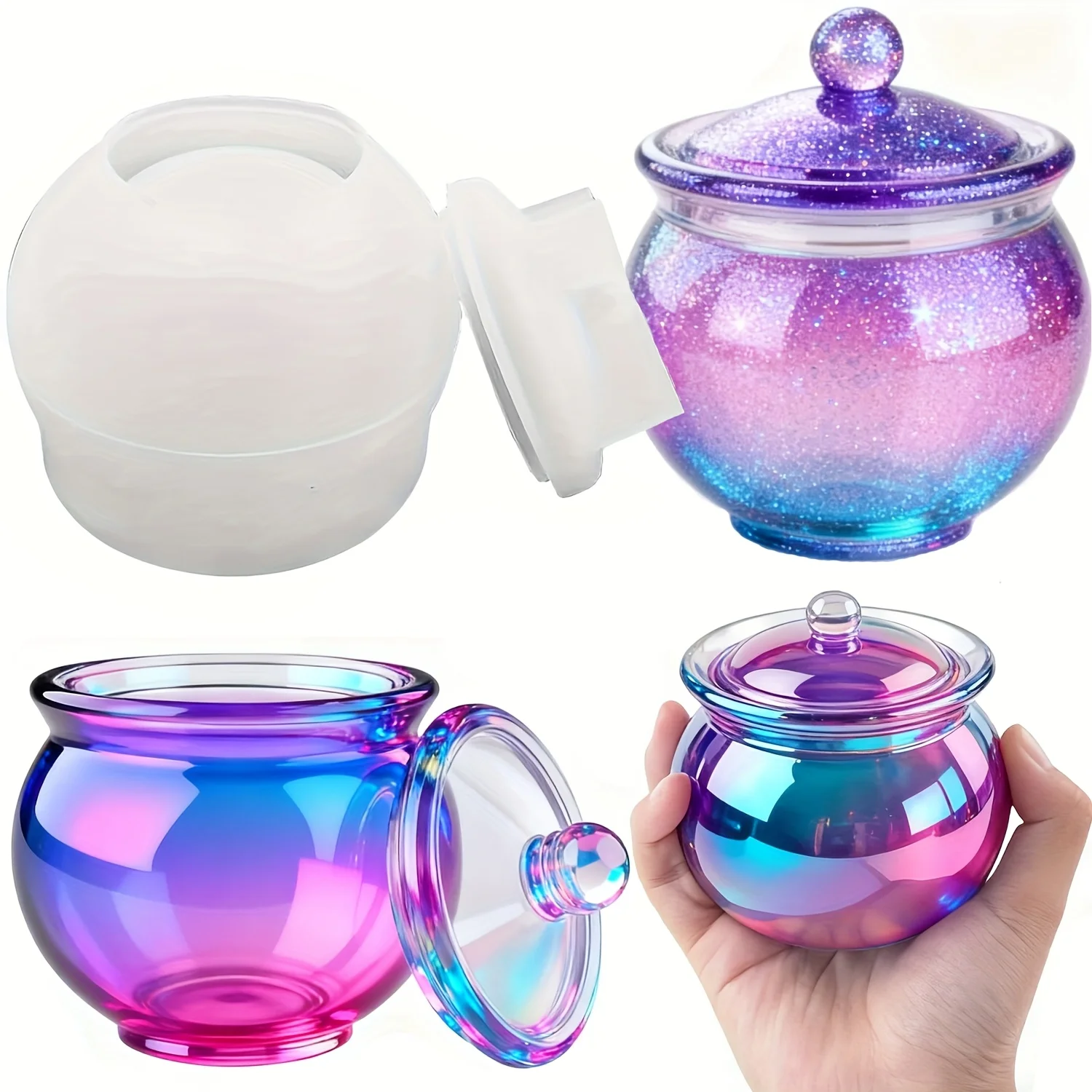 1 set of round resin can molds - đánh giá và giá Resin Art Jewellery