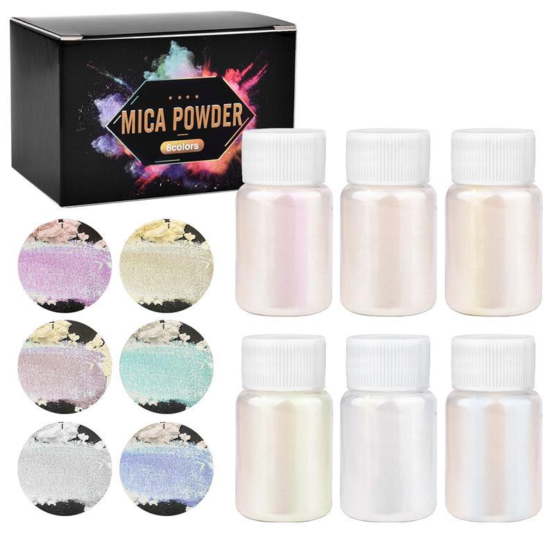 6 Pcs-Set Epoxy Resin Dye Mica - đánh giá và giá Resin Dye Opaque