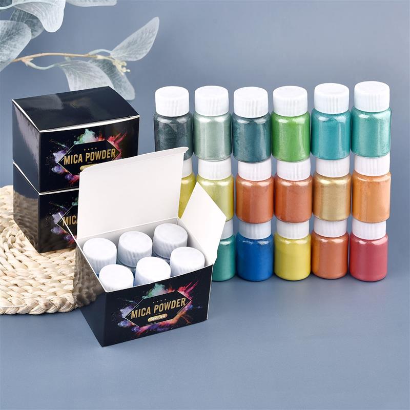 6 Pcs-Set Epoxy Resin Dye Mica - đánh giá và giá Resin Dye Opaque