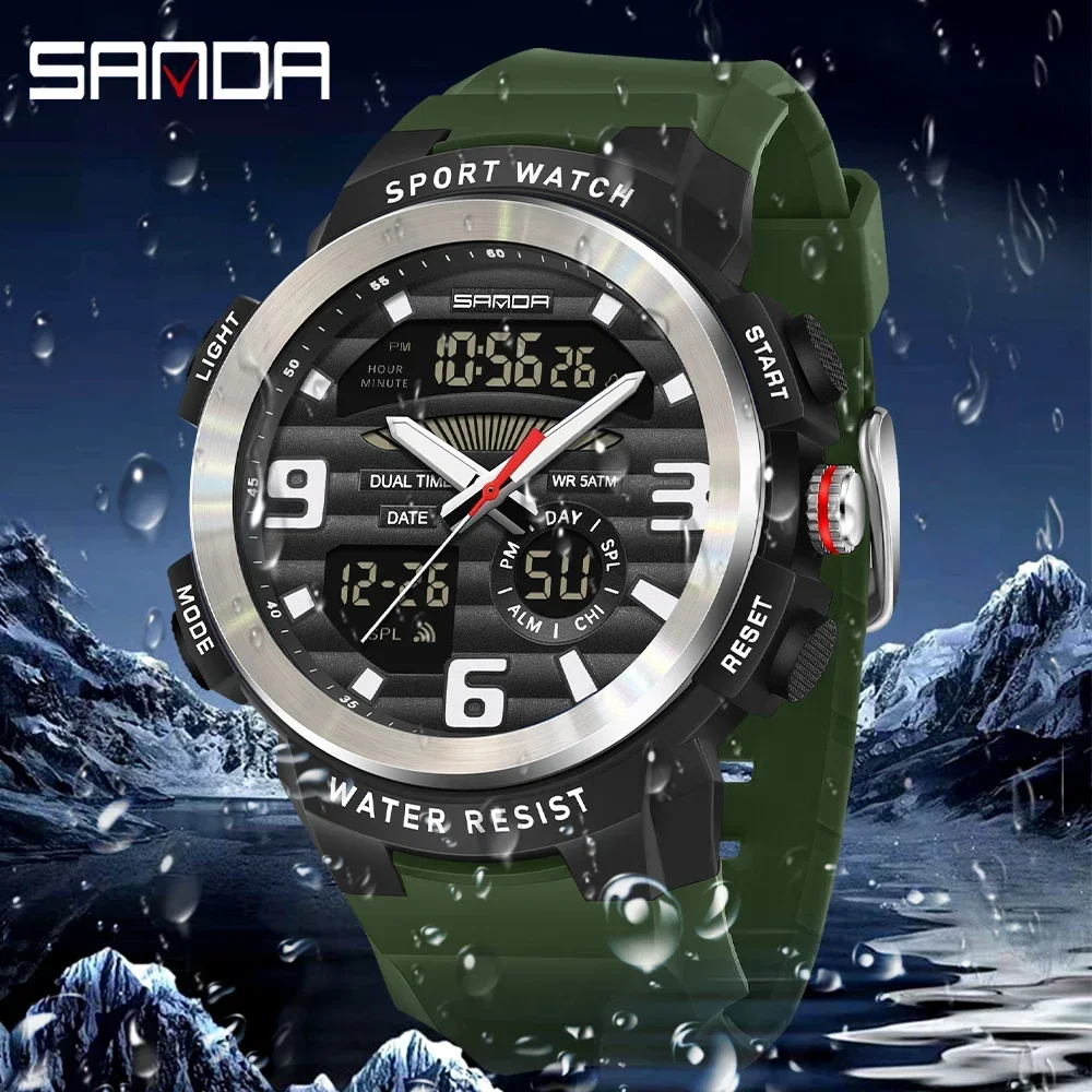 SANDA Multifunction Men Watch  - đánh giá và giá Resin Art Underwater