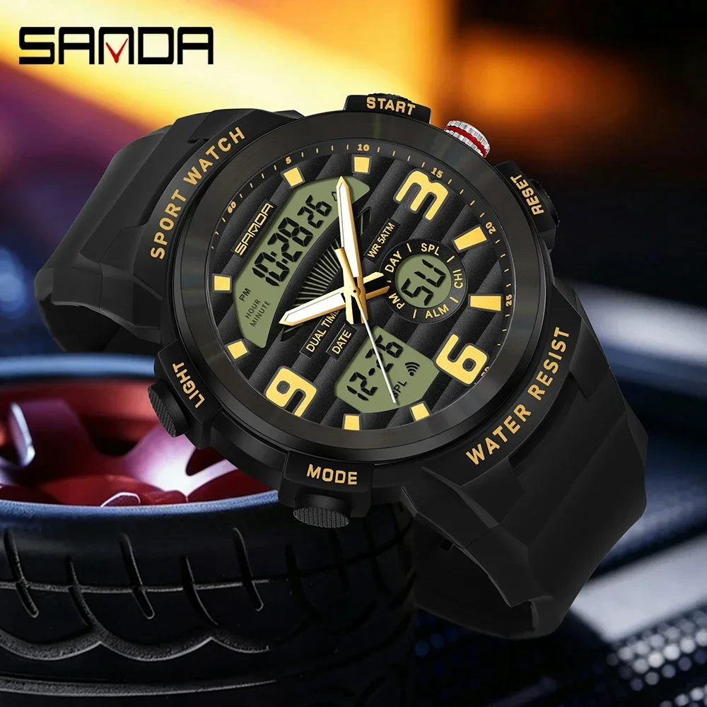 SANDA Multifunction Men Watch  - đánh giá và giá Resin Art Underwater
