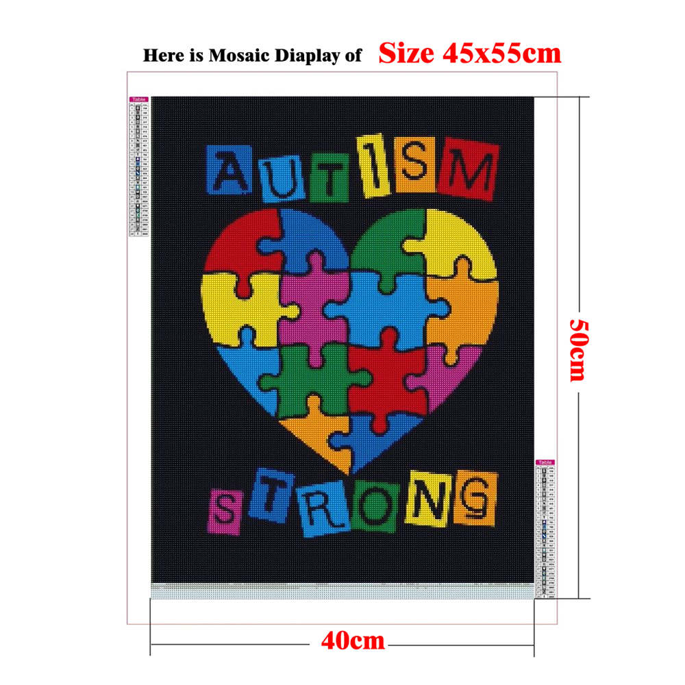 Autism Awareness Posters 5D Ad - đánh giá và giá Resin Art Quote