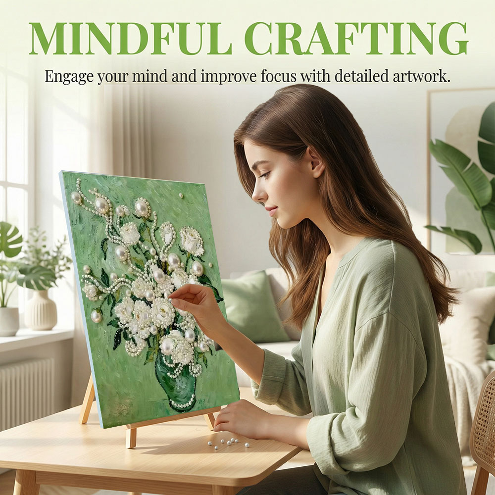 Huacan DIY Pearl Art Painting  - đánh giá và giá Resin Art For Rose