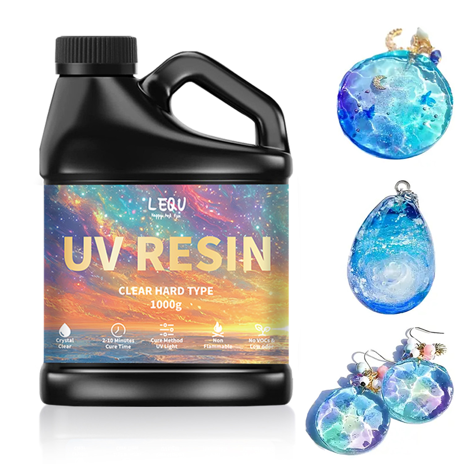 100/200/500/1000g UV Epoxy Res - đánh giá và giá Resin Art Jewellery